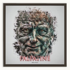 Ian McDiarmid as Palpatine Ink Smudge Style Art Print