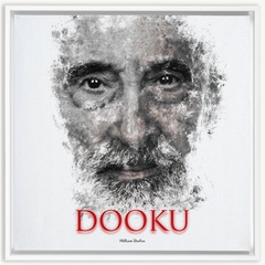 Christopher Lee as Count Dooku Ink Smudge Art Art Print