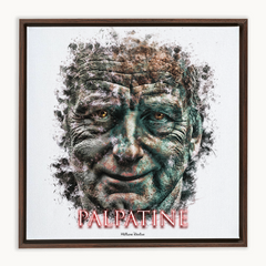 Ian McDiarmid as Palpatine Ink Smudge Style Art Print
