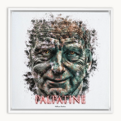 Ian McDiarmid as Palpatine Ink Smudge Style Art Print