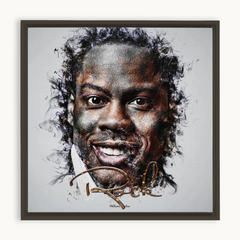 Chris Rock Ink Smudge Style Art Print