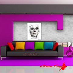 Adele Ink Smudge Style Art Print