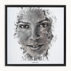 Shakira Ink Smudge Style Art Print