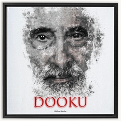 Christopher Lee as Count Dooku Ink Smudge Art Art Print