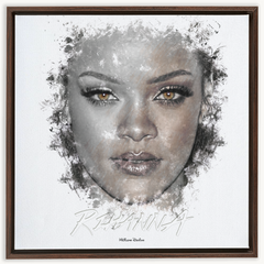 Rihanna Ink Smudge Style Art Print