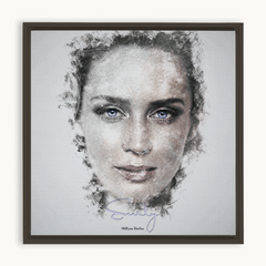 Emily Blunt Ink Smudge Style Art Print