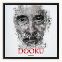 Christopher Lee as Count Dooku Ink Smudge Art Art Print