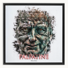 Ian McDiarmid as Palpatine Ink Smudge Style Art Print