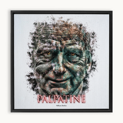 Ian McDiarmid as Palpatine Ink Smudge Style Art Print