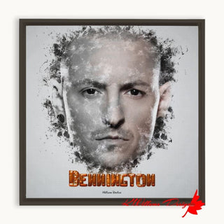 Chester Bennington Ink Smudge Style Art Print