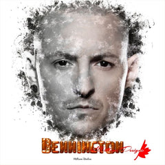 Chester Bennington Ink Smudge Style Art Print - Giclee Art Prints / 10x10 inch / Satin Art Paper