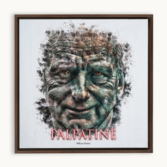 Ian McDiarmid as Palpatine Ink Smudge Style Art Print