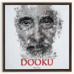 Christopher Lee as Count Dooku Ink Smudge Art Art Print