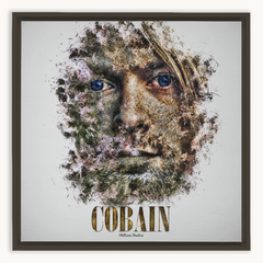 Kurt Cobain Ink Smudge Style Art Print