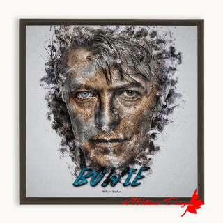 David Bowie Ink Smudge Style Art Print