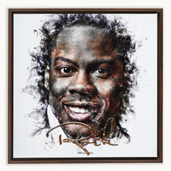 Chris Rock Ink Smudge Style Art Print