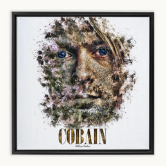 Kurt Cobain Ink Smudge Style Art Print