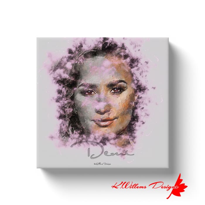 Demi Lovato Ink Smudge Style Art Print