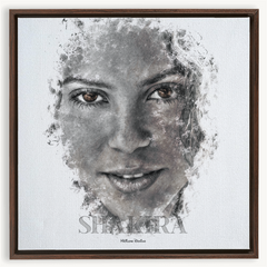 Shakira Ink Smudge Style Art Print