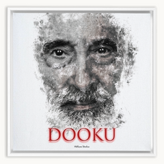 Christopher Lee as Count Dooku Ink Smudge Art Art Print