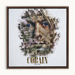 Kurt Cobain Ink Smudge Style Art Print