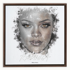 Rihanna Ink Smudge Style Art Print