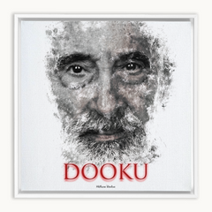 Christopher Lee as Count Dooku Ink Smudge Art Art Print