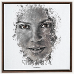 Shakira Ink Smudge Style Art Print