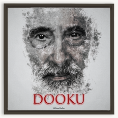 Christopher Lee as Count Dooku Ink Smudge Art Art Print