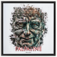 Ian McDiarmid as Palpatine Ink Smudge Style Art Print