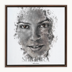 Shakira Ink Smudge Style Art Print