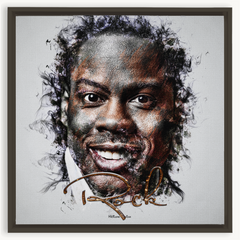 Chris Rock Ink Smudge Style Art Print