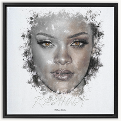 Rihanna Ink Smudge Style Art Print