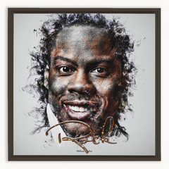 Chris Rock Ink Smudge Style Art Print