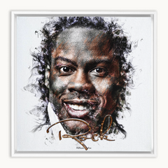 Chris Rock Ink Smudge Style Art Print