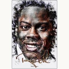 Chris Rock Ink Smudge Style Art Print