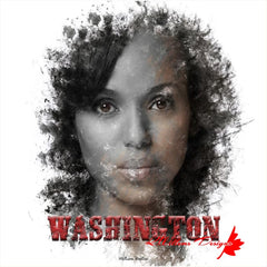 Kerry Washington Ink Smudge Art Print - Giclee Art Prints / 10x10 inch / Satin Art Paper