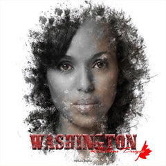 Kerry Washington Ink Smudge Art Print - Giclee Art Prints / 30x30 inch / Satin Art Paper