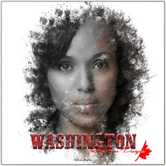 Kerry Washington Ink Smudge Art Print - Metal Art Print / 10x10 inch / Matte