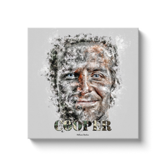 Bradley Cooper Ink Smudge Style Art Print