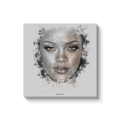 Rihanna Ink Smudge Style Art Print