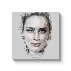 Emily Blunt Ink Smudge Style Art Print