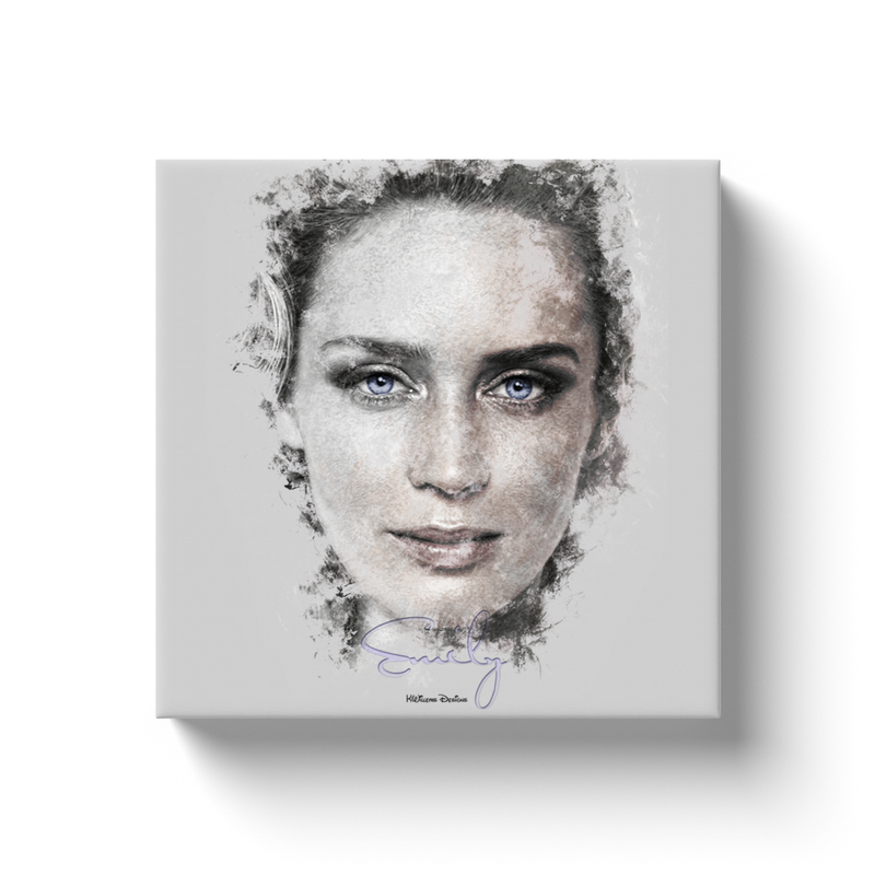 Emily Blunt Ink Smudge Style Art Print