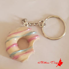 Donut Key Chains - Eat Me / Vanilla / Vanilla