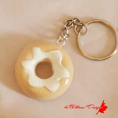 Donut Key Chains - Glazed / Vanilla / Vanilla