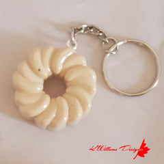 Donut Key Chains - Honey Cruller / Vanilla / Unglazed