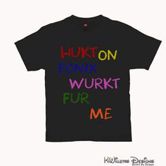 Hukt On Fonix Mens Hanes T-Shirt - Black / S