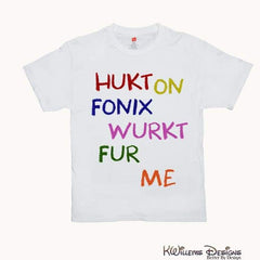 Hukt On Fonix Mens Hanes T-Shirt - White / S