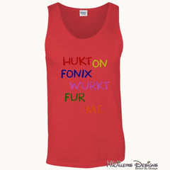 Hukt On Fonix Mens Tank Top - Red / S