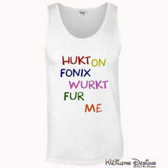 Hukt On Fonix Mens Tank Top - White / S